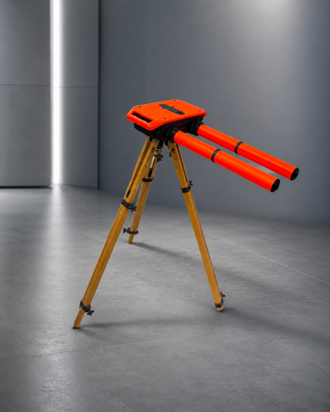 Field device on tripod front angle