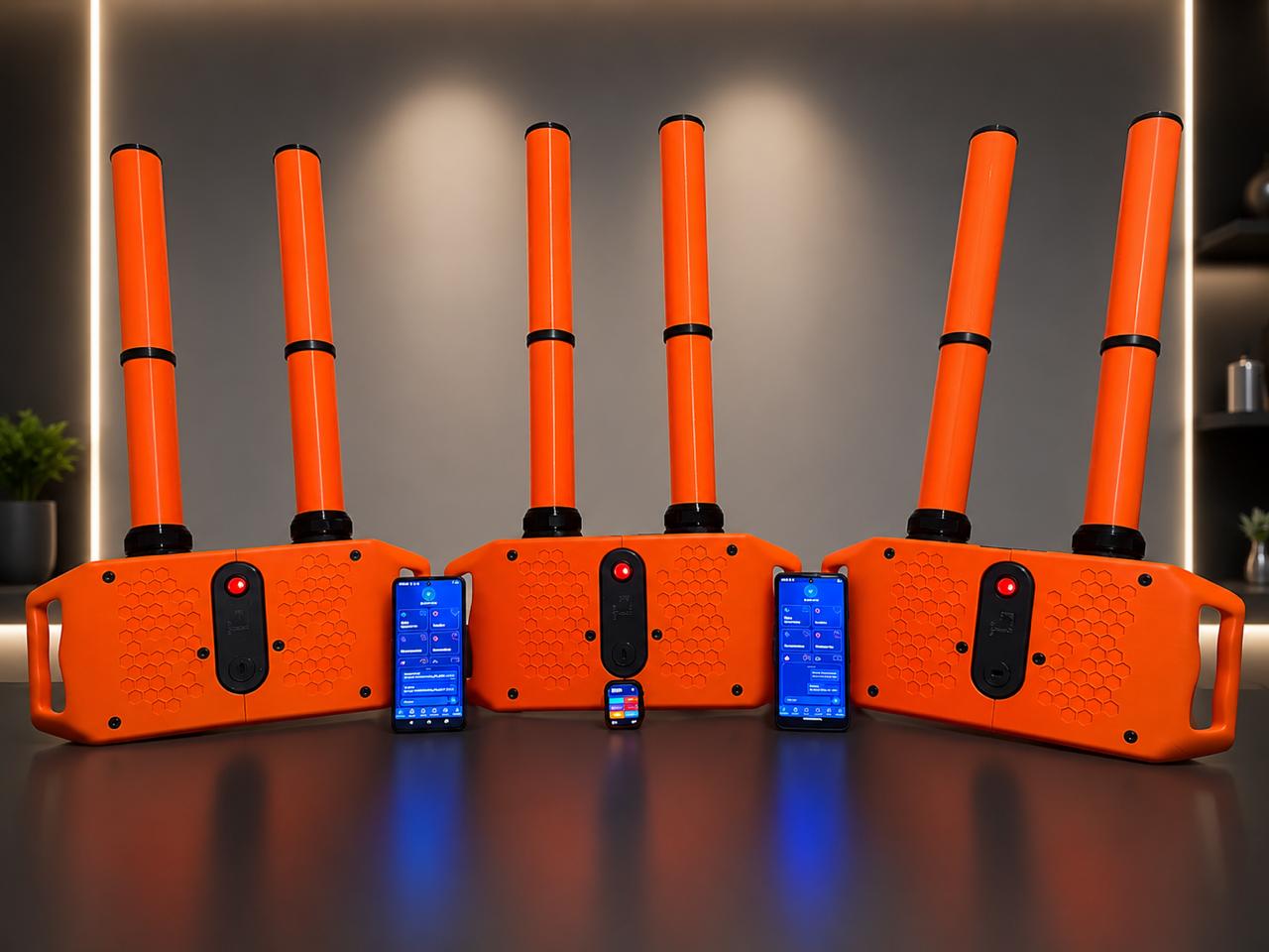 Field device set warm studio view